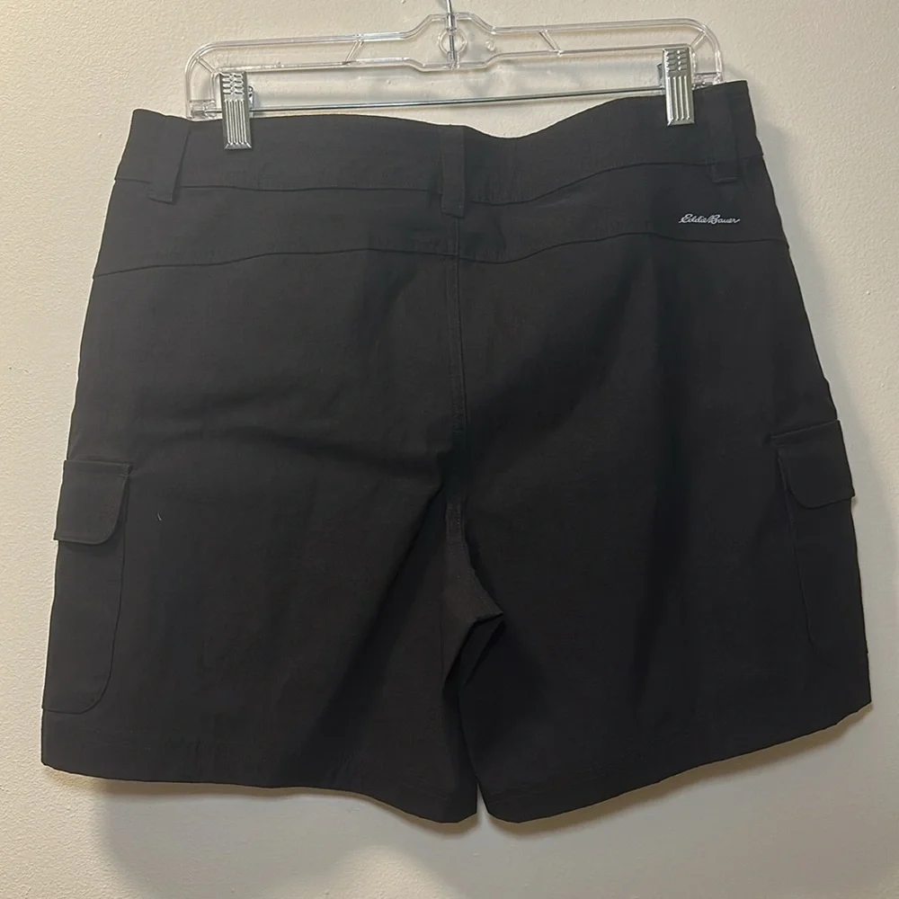 💛Eddie Bauer Women’s Black Summer Trail 6” Short Sz 12 Style 5165